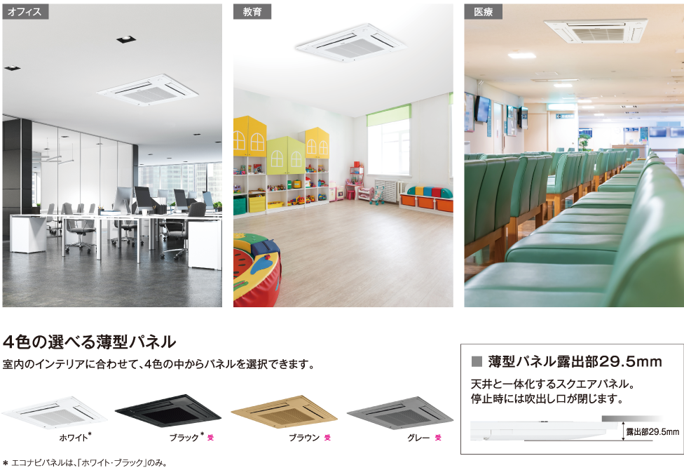 直線の美しさを活かし、空間調和に配慮したパネルデザイン