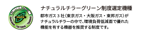 ナチュラルチラーグリーン制度選定機種