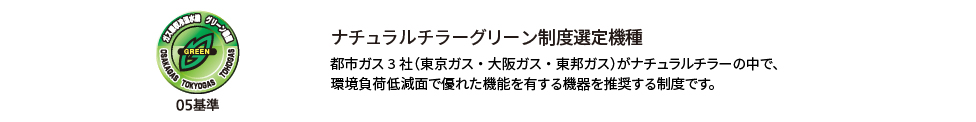 ナチュラルチラーグリーン制度選定機種